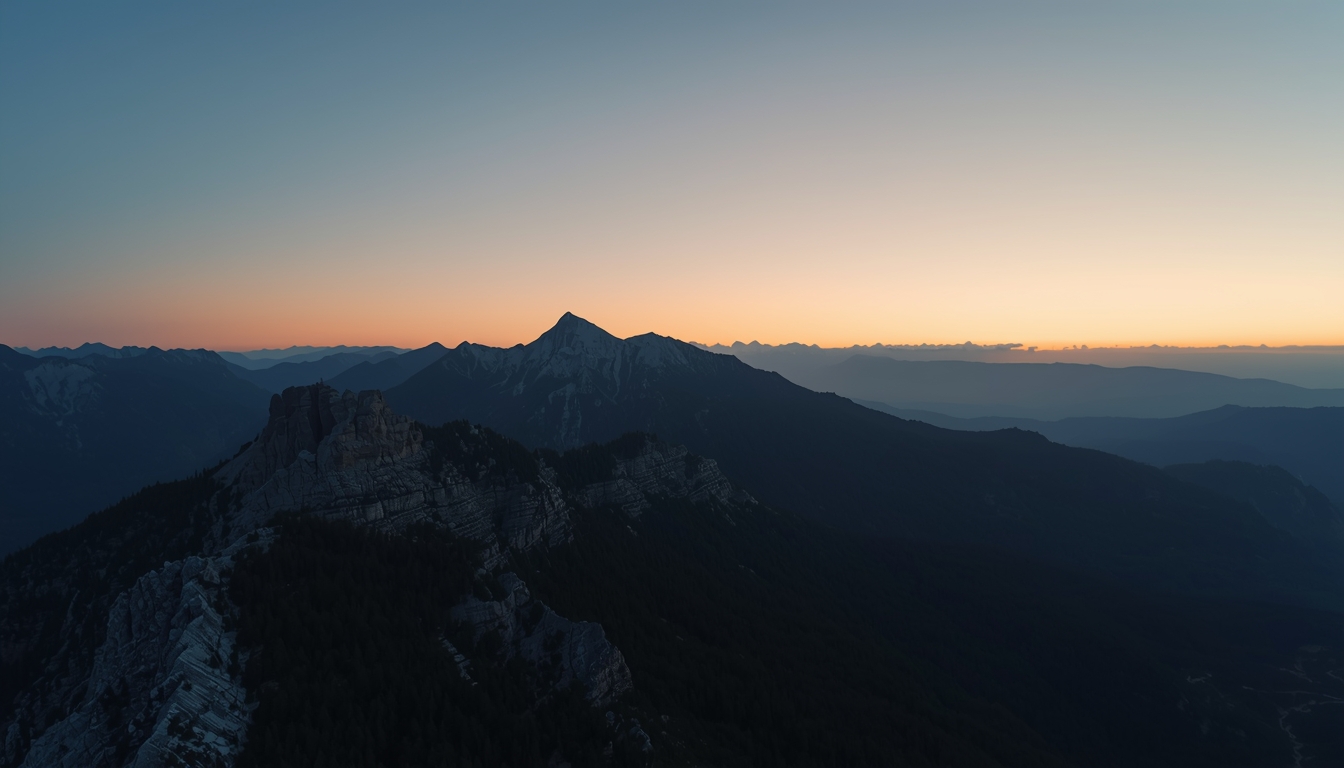 Quiet ridge light echoing Breathica even breathing rhythm.